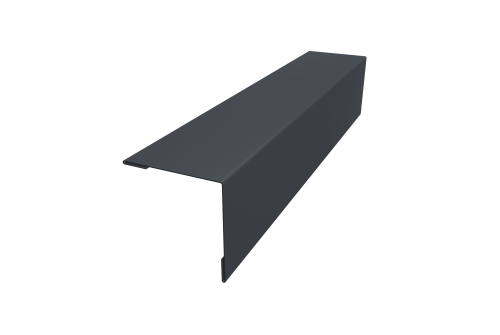 Планка завершающая 50х50 жалюзи Milan 0,45 Drap RAL 7024 мокрый асфальт (2,5м)