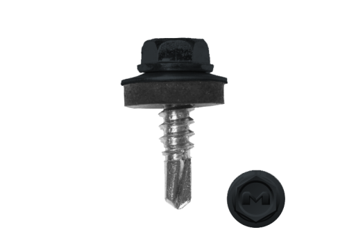 Саморез по металлу Daxmer 5,5х19 RAL 7016 (250) сверло №3