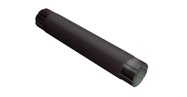 Труба круглая соединительная GL PE Matt 90 мм 1 м RR 32 темно-коричневый