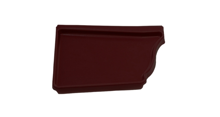 Заглушка левая Vortex 127мм RAL 8017 шоколад